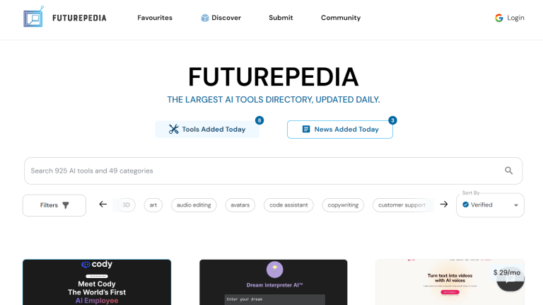 ChatGPT應用 24 futurepedia
