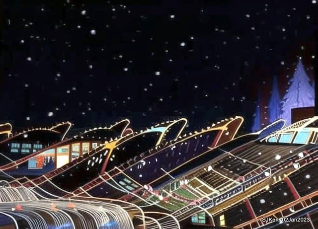 AI painting artwork creation --- Happy New Year 2023 Fireworks show(小女孩的奇幻焰火秀幸福之旅!), Taipei, Taiwan, SJKen, Jan 2, 2023.