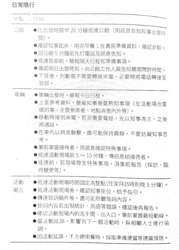 隨行秘書的日常隨行備忘（截自《我是金智恩》）