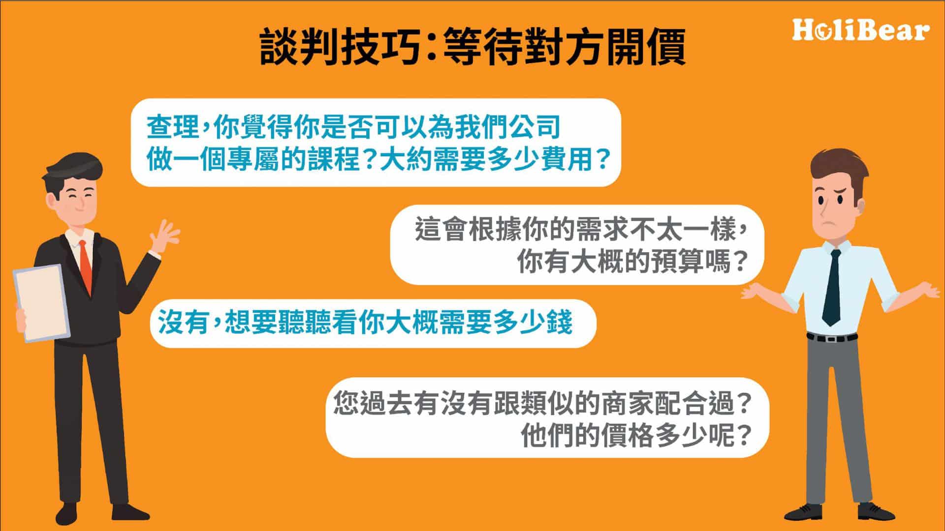 谈判技巧：不要先开价