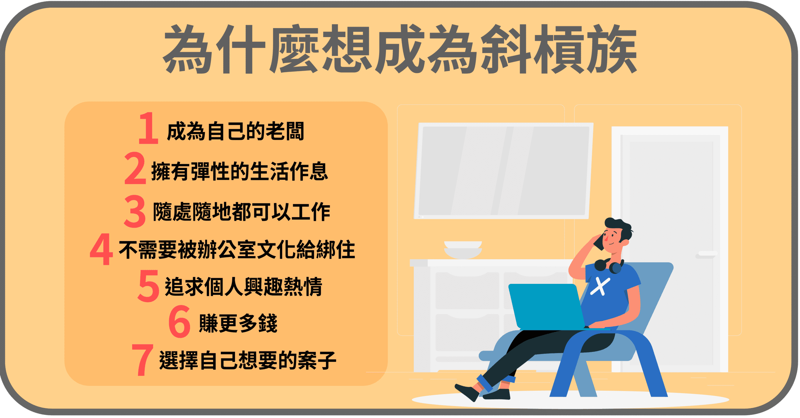 為什麼想成為斜槓族?