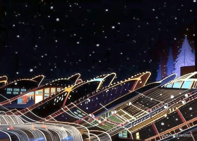 AI painting artwork creation --- Happy New Year 2023 Fireworks show(小女孩的奇幻焰火秀幸福之旅!), Taipei, Taiwan, SJKen, Jan 2, 2023.